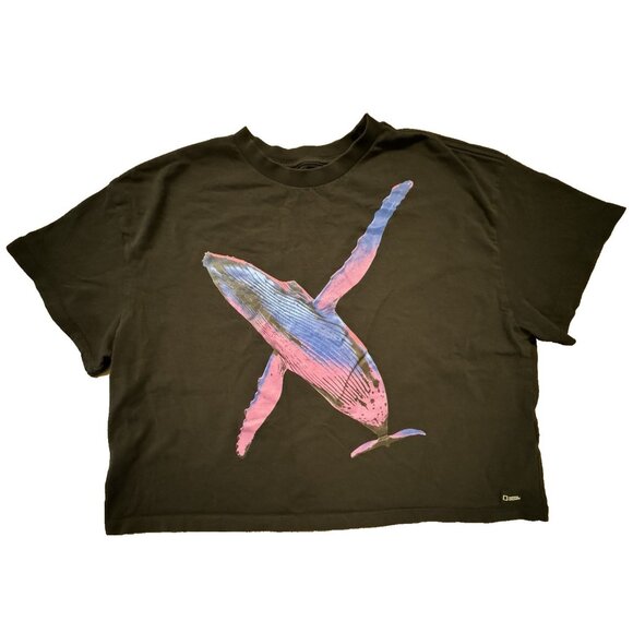 National Geographic Tops - National Geographic Oceans Lifestyle Collection women T shirt xxl Boxy Sea Whale